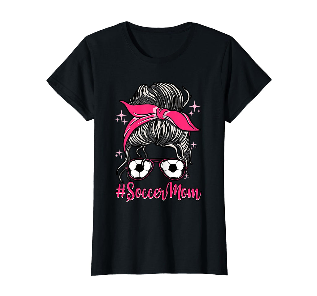 Football Soccer Mom Hair Bun Goalie T-Shirt - Aesthetic Graphic Unisex - T-Shirt, Sweatshirt, Hoodie