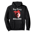 Busy Raising Ballers Funny Bowling Hoodie - Minimalist Print Men Women - T-Shirt, Sweatshirt, Hoodie