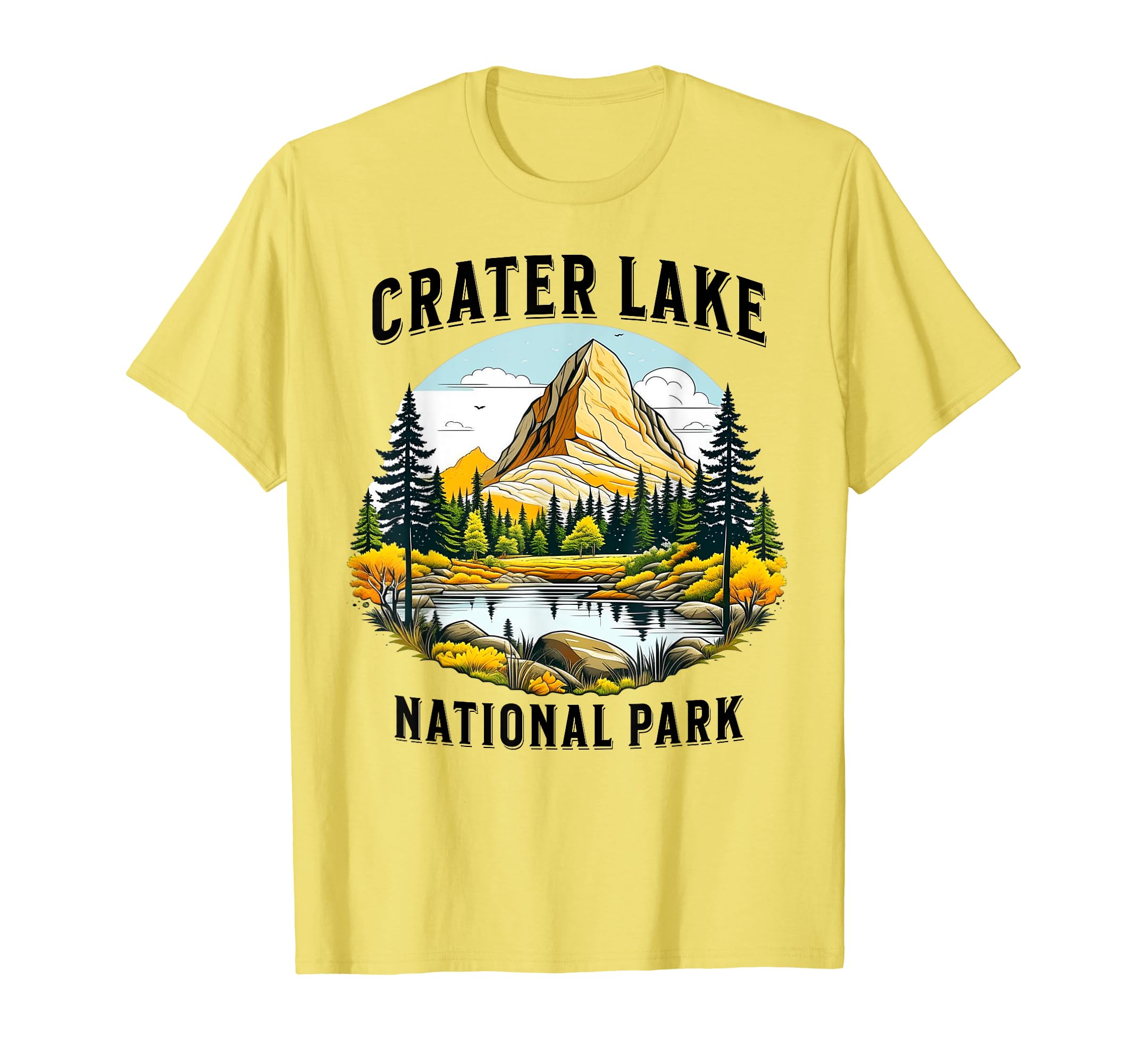 Crater Lake National Park Oregon Usa T-Shirt - Minimalist Print for Adults - T-Shirt, Sweatshirt, Hoodie