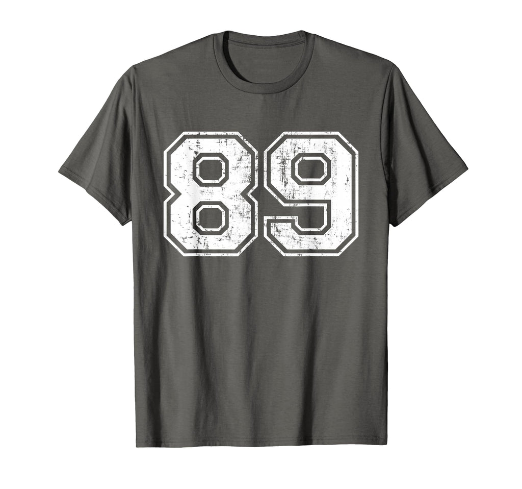 Number 89 Eighty Nine Distressed Sport T-Shirt - Graphic Print for Adults - T-Shirt, Sweatshirt, Hoodie