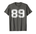 Number 89 Eighty Nine Distressed Sport T-Shirt - Graphic Print for Adults - T-Shirt, Sweatshirt, Hoodie
