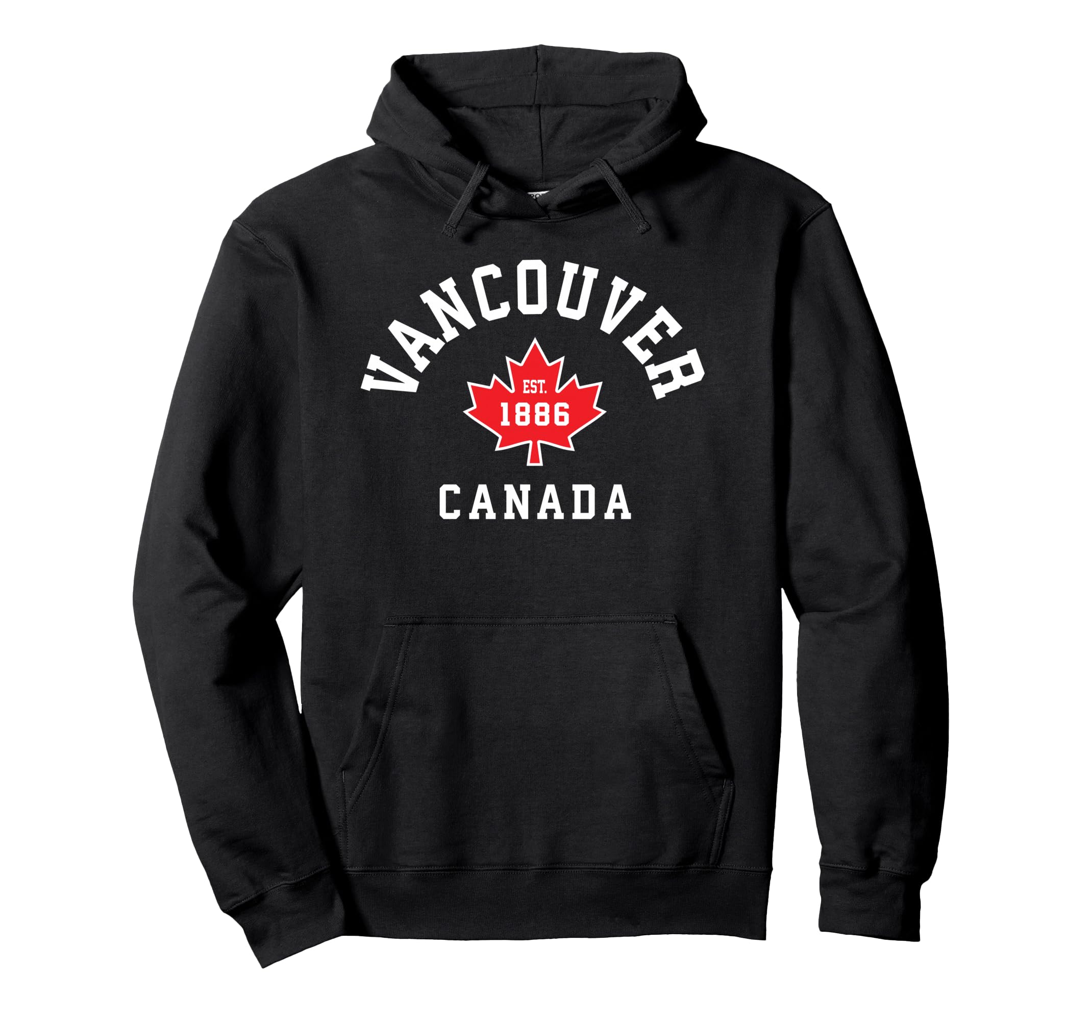 Vancouver Canada Canadian Flag Maple Sweatshirt - Custom Art Print Unisex - T-Shirt, Sweatshirt, Hoodie