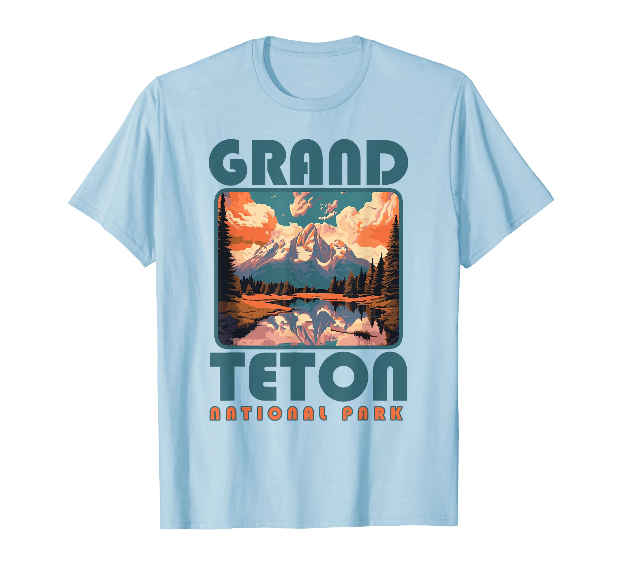 Grand Teton National Park Eighties Vibe T-Shirt - Unique Graphic Unisex - T-Shirt, Sweatshirt, Hoodie