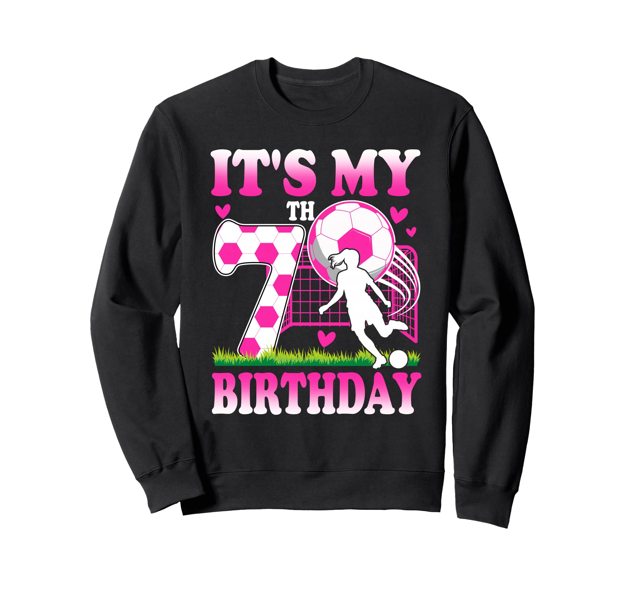 7 Year Old Birthday Soccer Themed Sweatshirt - Fun Novelty Design Unisex - T-Shirt, Sweatshirt, Hoodie