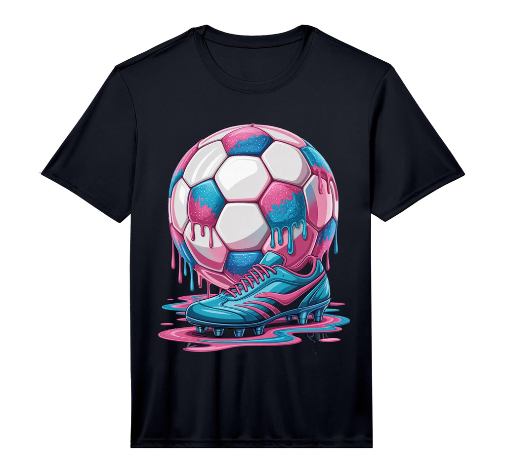 Soccer Ball Drip Ice Cream Drip Game T-Shirt - Streetwear Style for Adults - T-Shirt, Sweatshirt, Hoodie