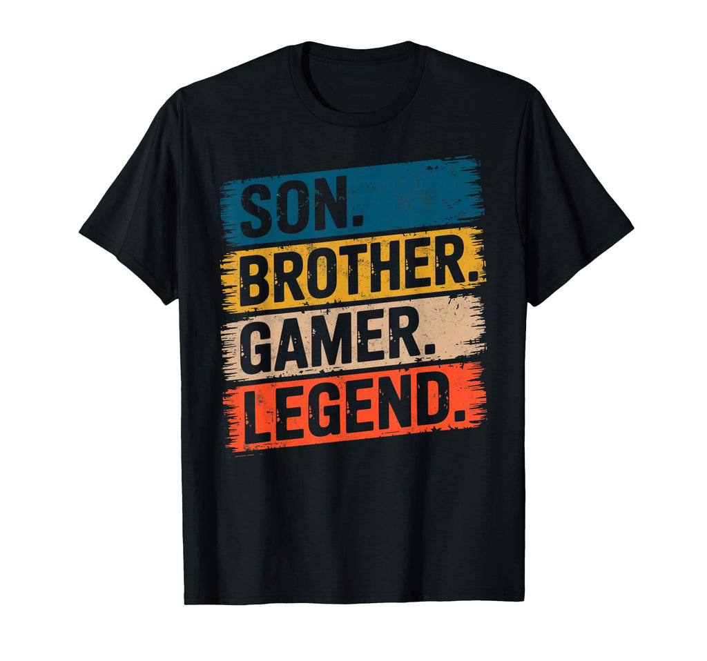 Son Brother Gamer Legend Video Game T-Shirt - Graphic Print Men Women - T-Shirt, Sweatshirt, Hoodie