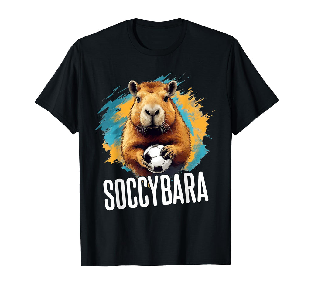 Soccybara Delight Capybara T-Shirt - Casual Everyday Wear Men Women - T-Shirt, Sweatshirt, Hoodie