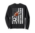 Dad Ballers Funny Usa Flag Soccer Sweatshirt - Custom Art Print Unisex - T-Shirt, Sweatshirt, Hoodie