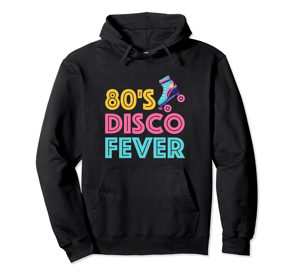 80S Disco Fever Roller Skates Skater Hoodie - Casual Everyday Wear Unisex - T-Shirt, Sweatshirt, Hoodie
