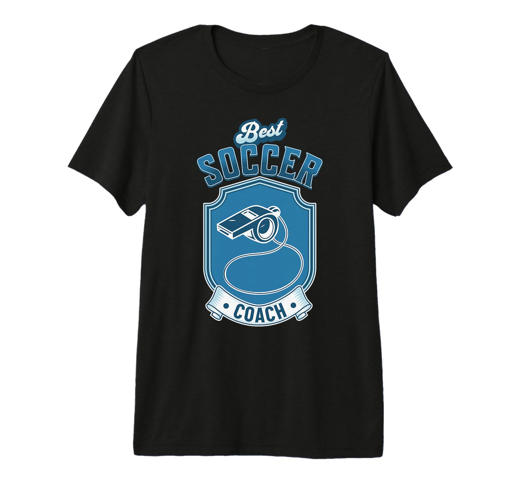Fun Gift Best Soccer Coach Tri Blend T-Shirt - Novelty Apparel for Adults - T-Shirt, Sweatshirt, Hoodie