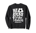 Mom Both Soccer And Dance Mom Dancing Sweatshirt - Minimalist Print Unisex - T-Shirt, Sweatshirt, Hoodie