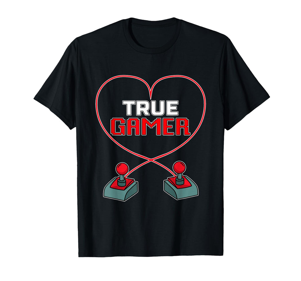 True Gamer I Love Arcade Games Gamer T-Shirt - Graphic Print Men Women - T-Shirt, Sweatshirt, Hoodie