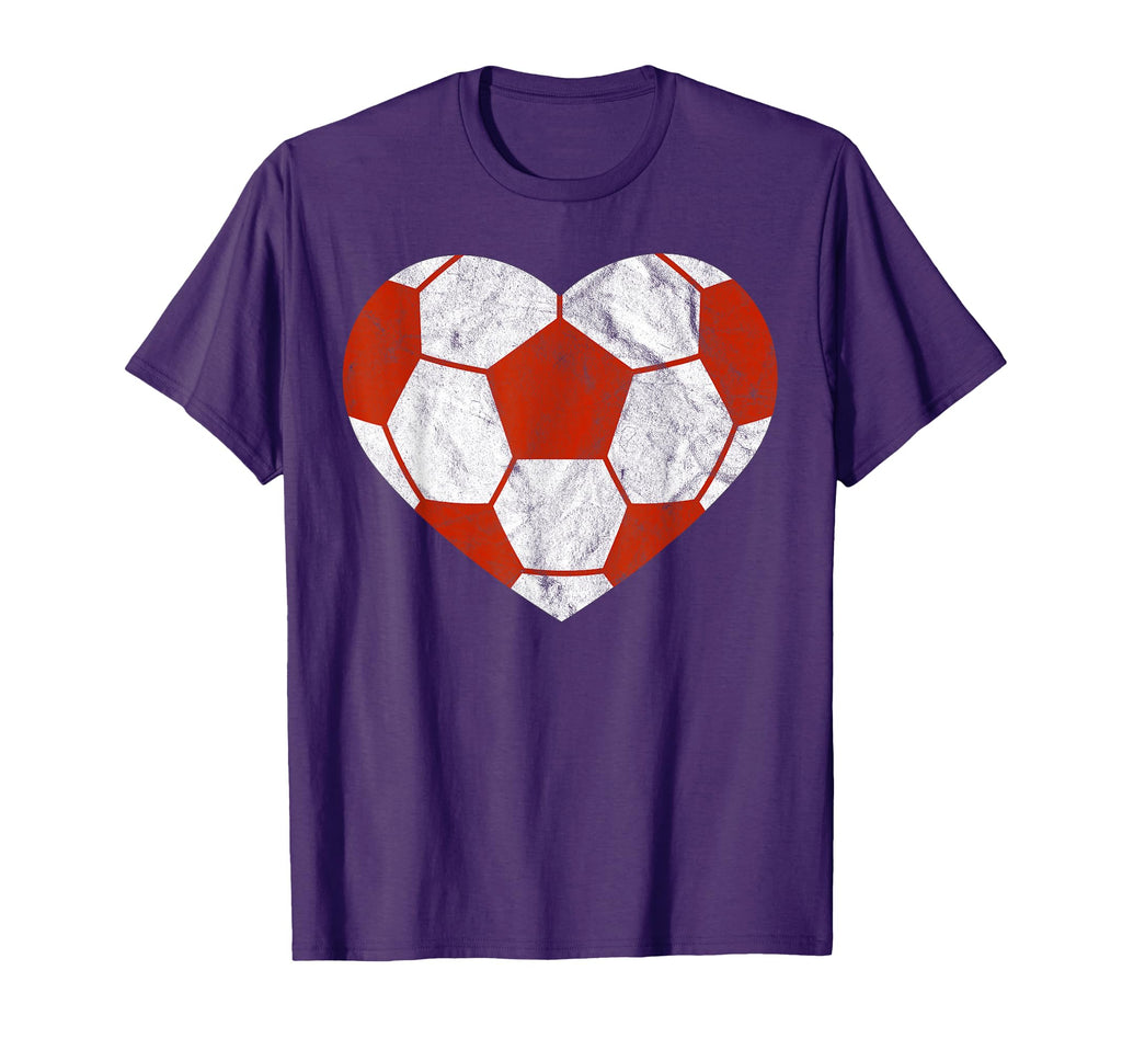 Football Heart Gift Soccer Player T-Shirt - Graphic Print Men Women - T-Shirt, Sweatshirt, Hoodie