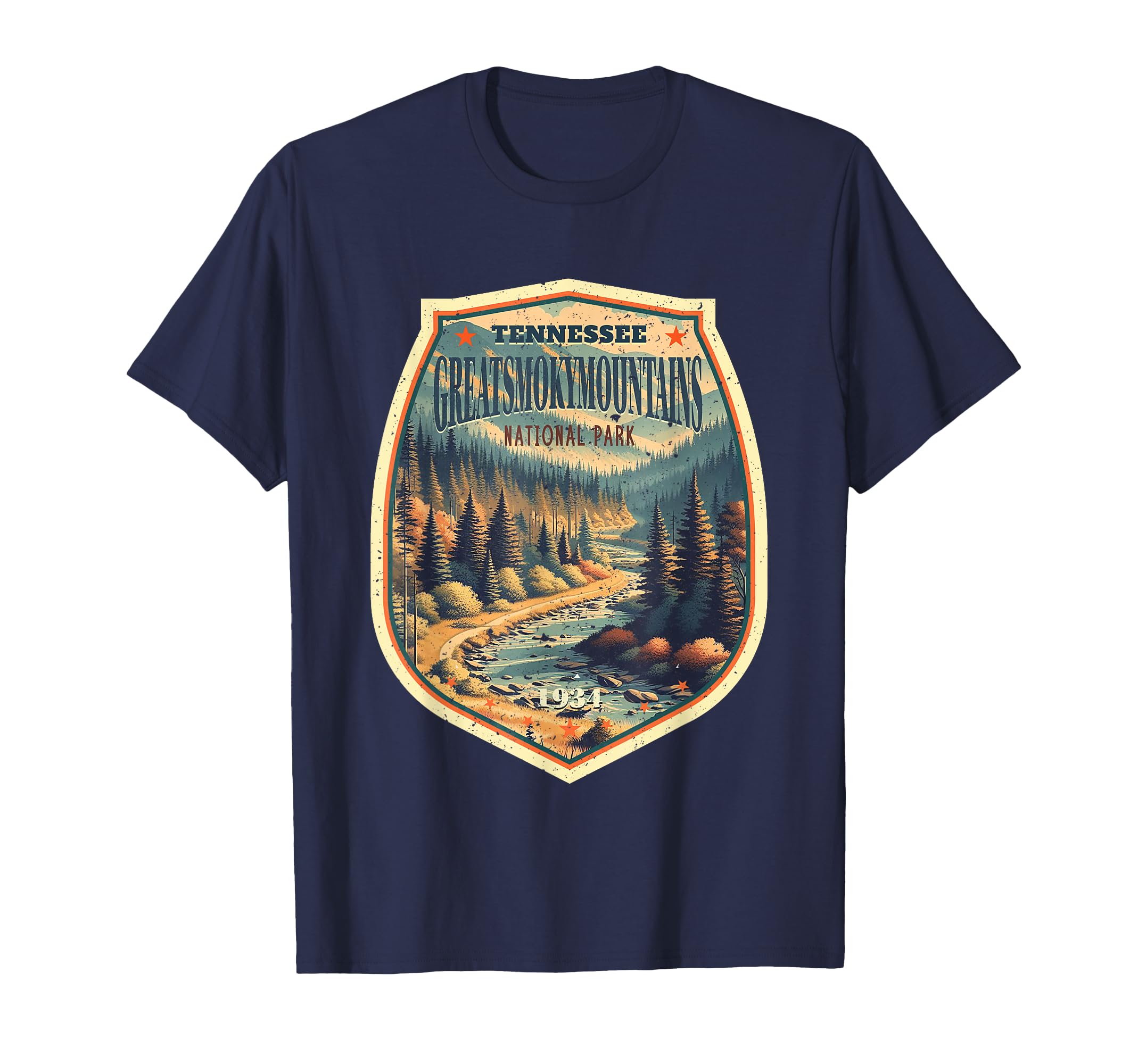 Great Smoky Mountains National Park River T-Shirt - Graphic Print Unisex - T-Shirt, Sweatshirt, Hoodie