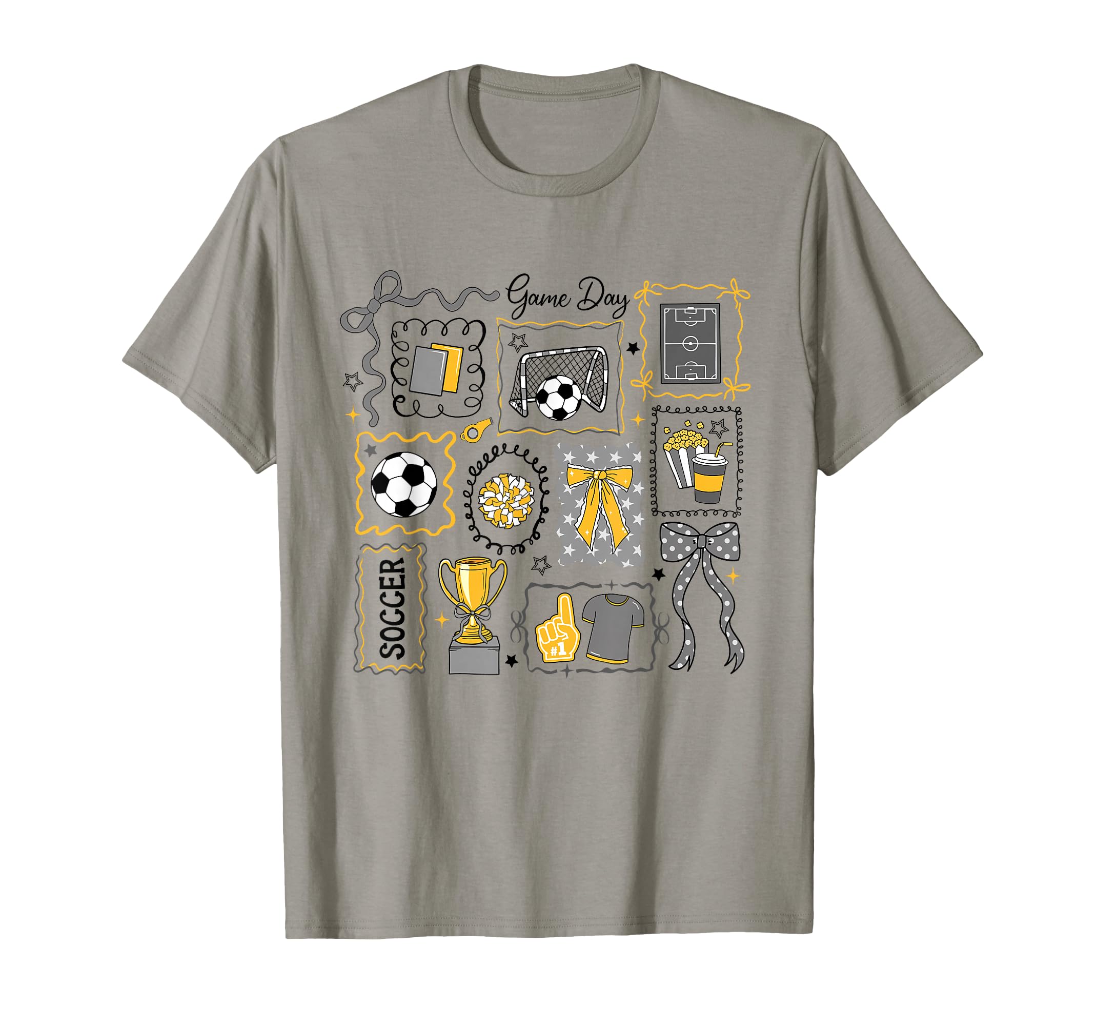 Game Day Soccer Bow Funny Soccer Lovers T-Shirt - Trendy Graphic Men Women - T-Shirt, Sweatshirt, Hoodie
