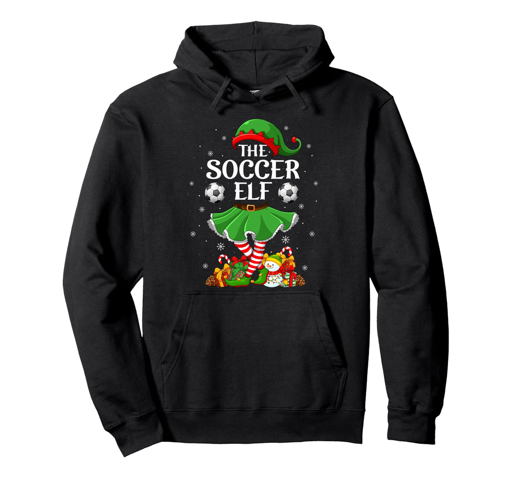 Soccer Elf Family Elf Squad Hoodie - Fun Novelty Design Unisex - T-Shirt, Sweatshirt, Hoodie