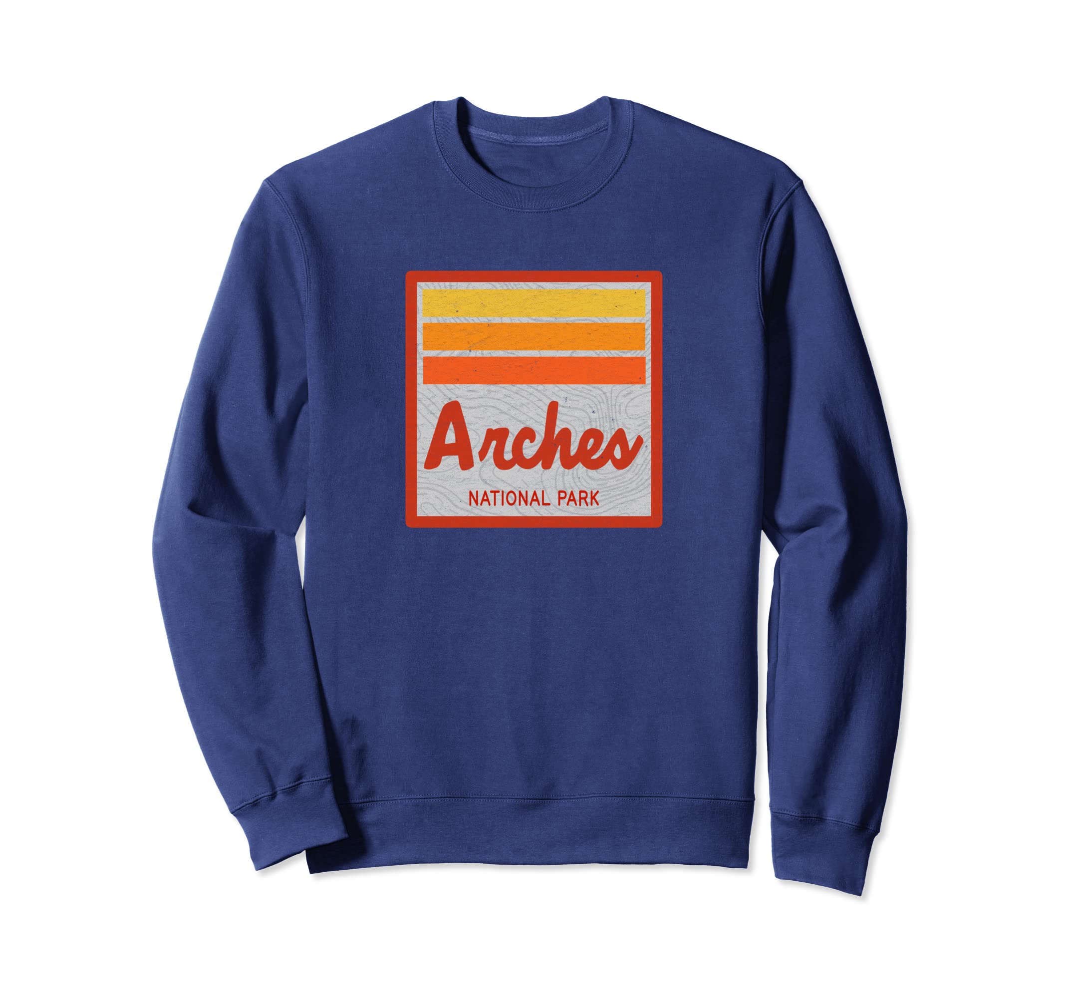 Arches National Park Stripes Sweatshirt - Graphic Print for Adults - T-Shirt, Sweatshirt, Hoodie