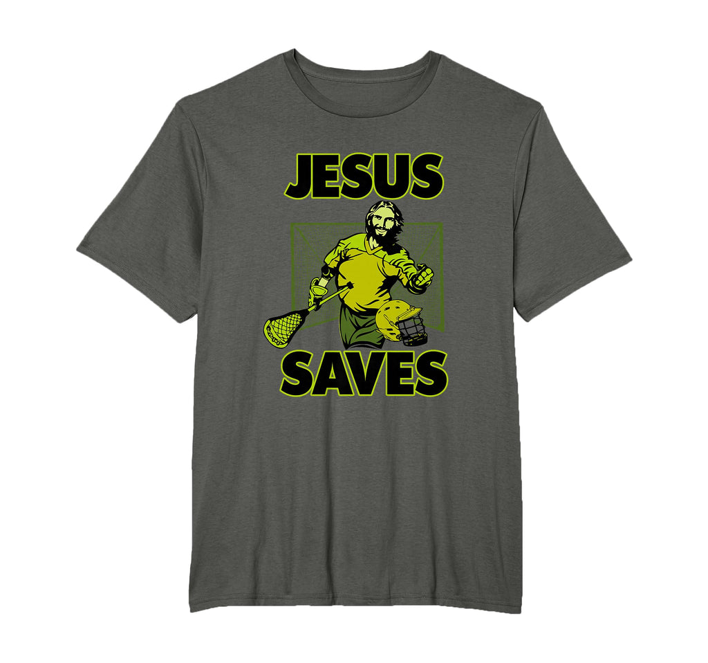 Jesus Lacrosse Goalie Saves T-Shirt - Streetwear Style for Adults - T-Shirt, Sweatshirt, Hoodie