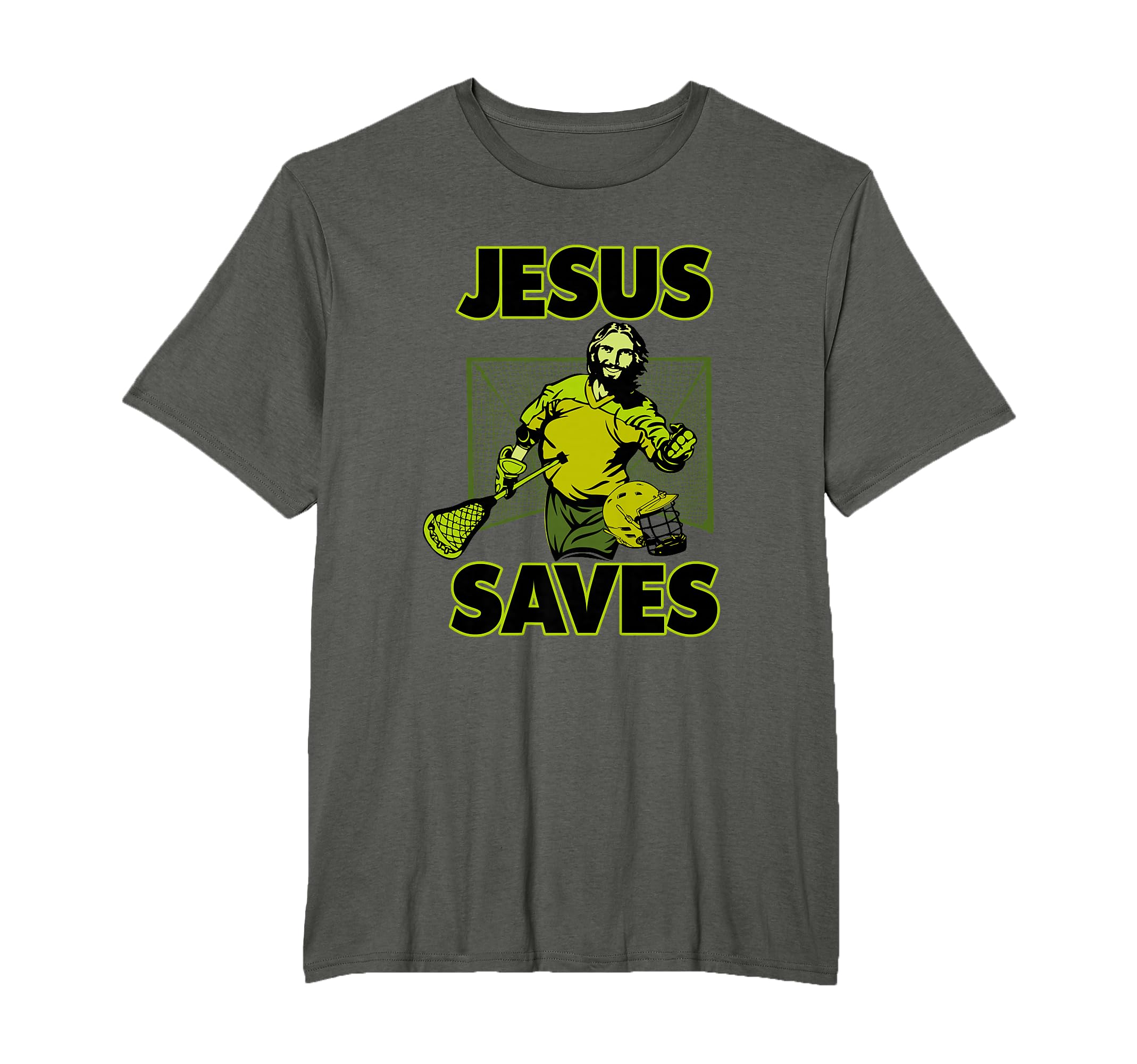 Jesus Lacrosse Goalie Saves T-Shirt - Streetwear Style for Adults - T-Shirt, Sweatshirt, Hoodie