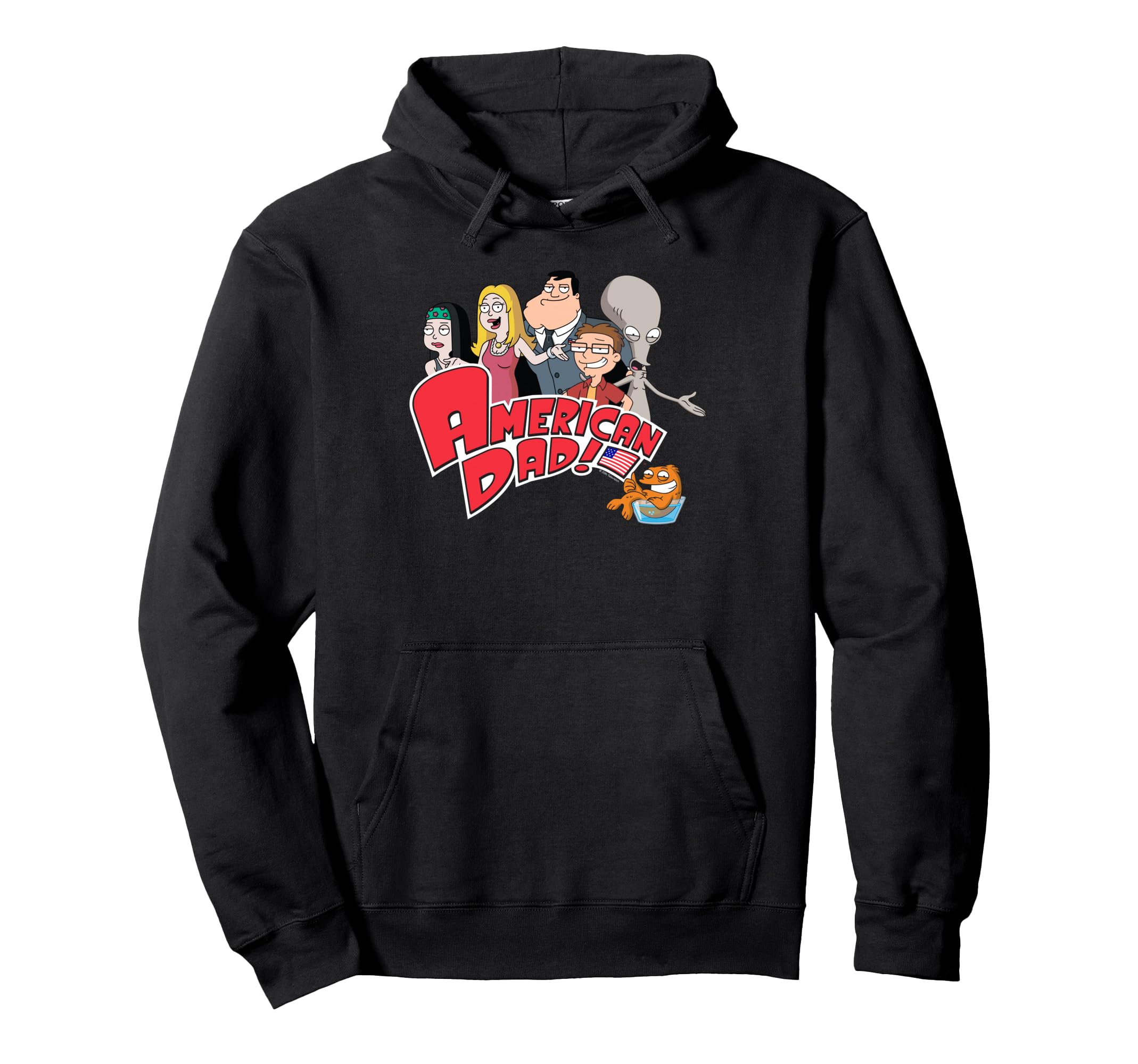 American Dad Show Logo Family Cartoon Hoodie - Unique Graphic for Adults - T-Shirt, Sweatshirt, Hoodie