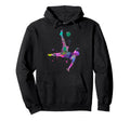 Colorful Soccer Bicycle Kick Splash Art Hoodie - Novelty Apparel Unisex - T-Shirt, Sweatshirt, Hoodie