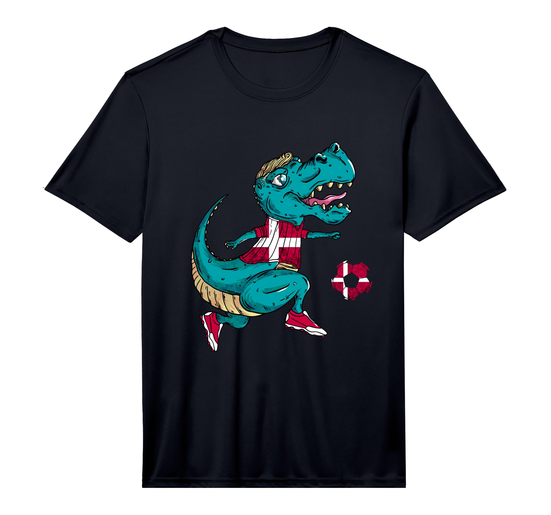 Denmark Dabbing T Rex Dino Danish T-Shirt - Trendy Graphic for Adults - T-Shirt, Sweatshirt, Hoodie