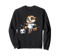 Meerkat Soccer Player Cartoon Kicking Sweatshirt - Novelty Apparel Unisex - T-Shirt, Sweatshirt, Hoodie