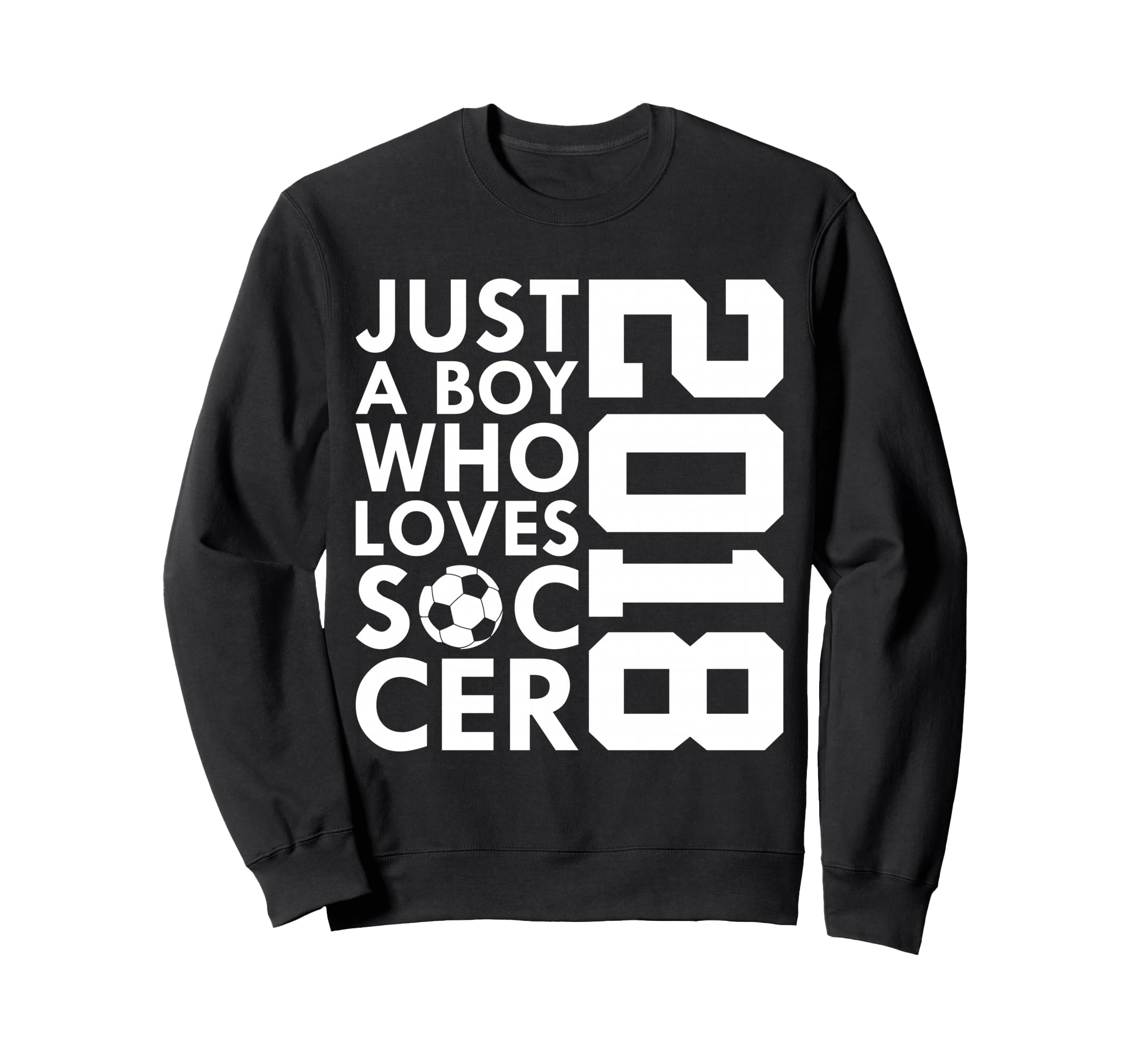 2018 Just Who Loves Soccer 8Th Sweatshirt - Minimalist Print Unisex - T-Shirt, Sweatshirt, Hoodie