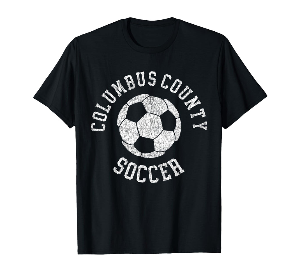 Columbus County Soccer Distressed 90S T-Shirt - Novelty Apparel Men Women - T-Shirt, Sweatshirt, Hoodie
