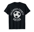 Columbus County Soccer Distressed 90S T-Shirt - Novelty Apparel Men Women - T-Shirt, Sweatshirt, Hoodie