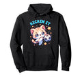 Kickin It Soccer Player Kitten Cat Hoodie - Custom Art Print Men Women - T-Shirt, Sweatshirt, Hoodie