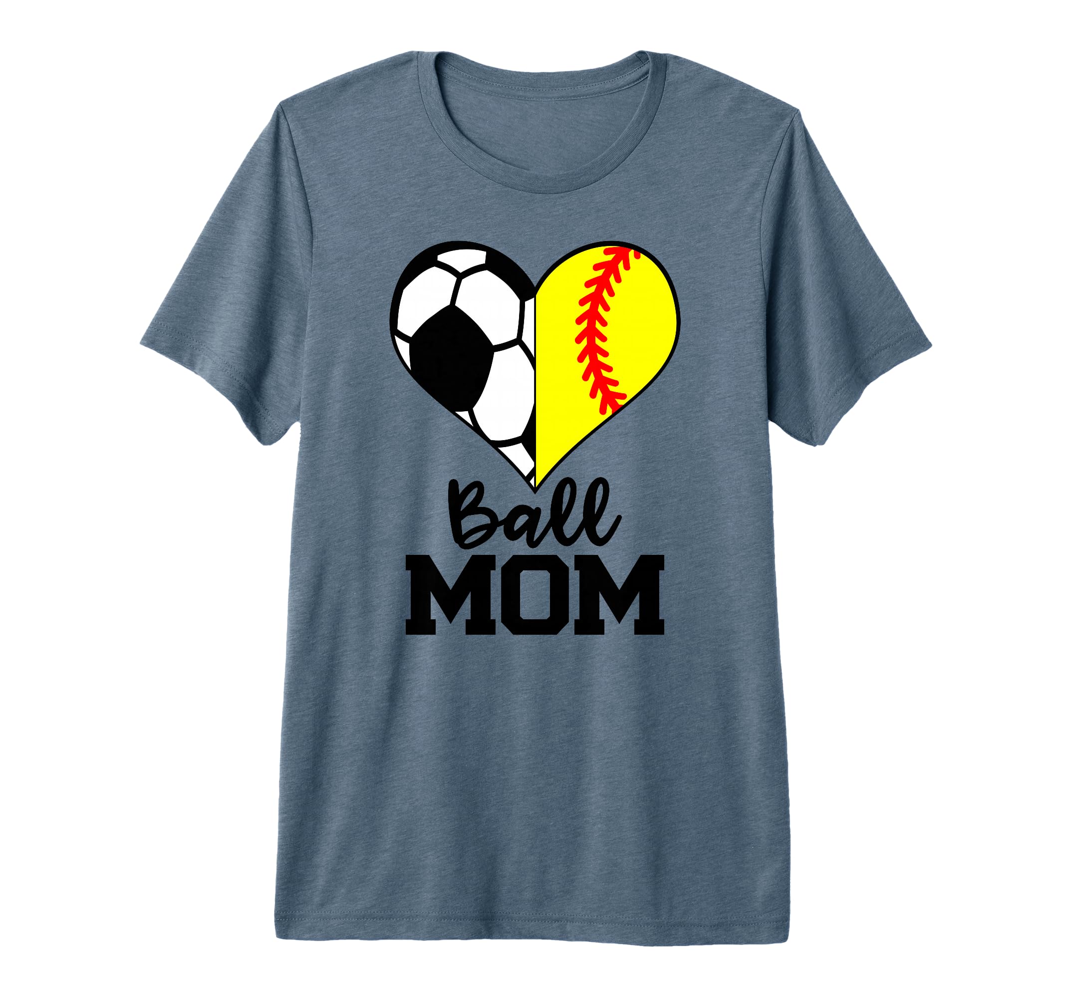 Ball Mom Funny Soccer Softball Player T-Shirt - Minimalist Print Unisex - T-Shirt, Sweatshirt, Hoodie