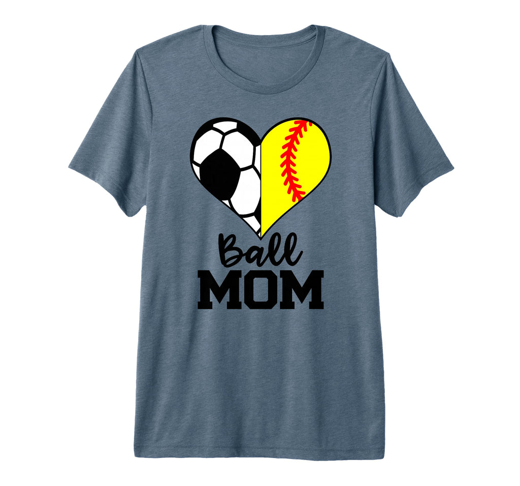 Ball Mom Funny Soccer Softball Player T-Shirt - Streetwear Style Men Women - T-Shirt, Sweatshirt, Hoodie