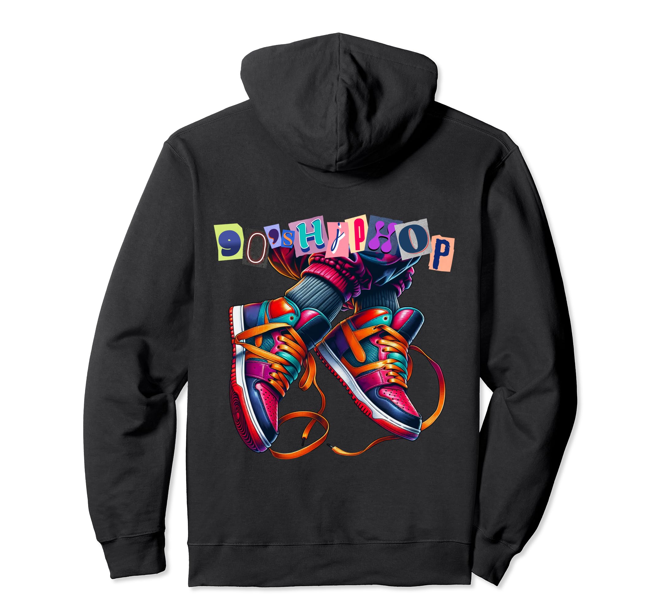 90S Hip Hop Old School 1990S Hoodie - Fun Novelty Design for Adults - T-Shirt, Sweatshirt, Hoodie