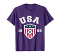 Usa Soccer 1885 American Flag Football T-Shirt - Aesthetic Graphic Unisex - T-Shirt, Sweatshirt, Hoodie