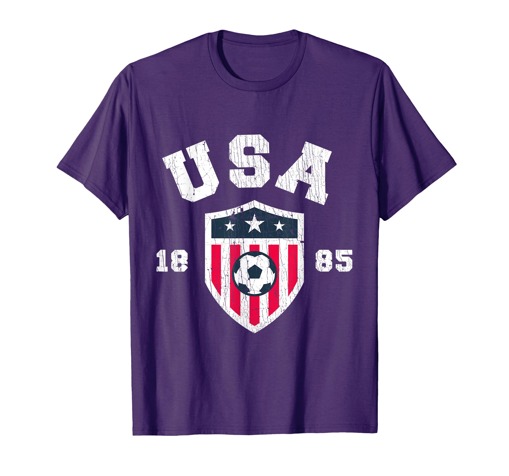 Usa Soccer 1885 American Flag Football T-Shirt - Aesthetic Graphic Unisex - T-Shirt, Sweatshirt, Hoodie