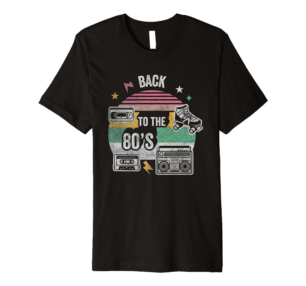 Back To 80S Cassette Roller Skate T-Shirt - Unique Graphic Men Women - T-Shirt, Sweatshirt, Hoodie