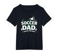 Soccer Dad Louder Than Mom Womens Plus T-Shirt - Minimalist Print Unisex - T-Shirt, Sweatshirt, Hoodie