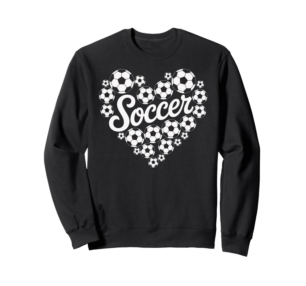 Soccer Heart Sweatshirt - Fun Novelty Design for Adults - T-Shirt, Sweatshirt, Hoodie