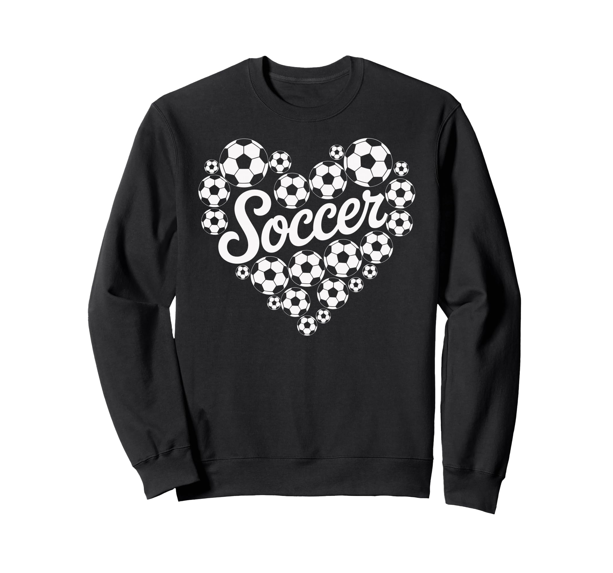 Soccer Heart Sweatshirt - Fun Novelty Design for Adults - T-Shirt, Sweatshirt, Hoodie