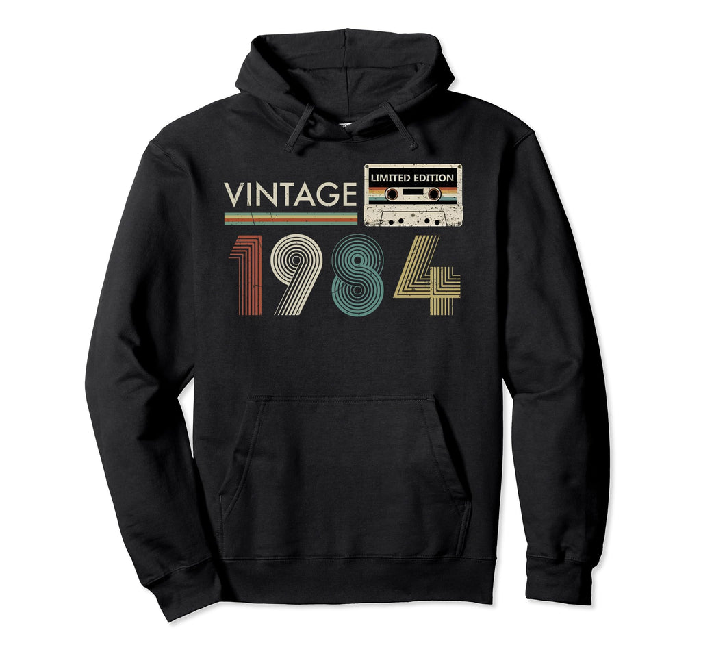 1984 39Th Birthday Music Cassette Hoodie - Unique Graphic Men Women - T-Shirt, Sweatshirt, Hoodie