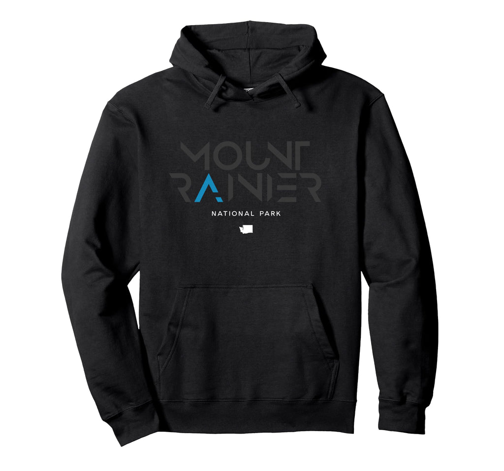 Mount Rainier National Park Washington Hoodie - Aesthetic Graphic Unisex - T-Shirt, Sweatshirt, Hoodie