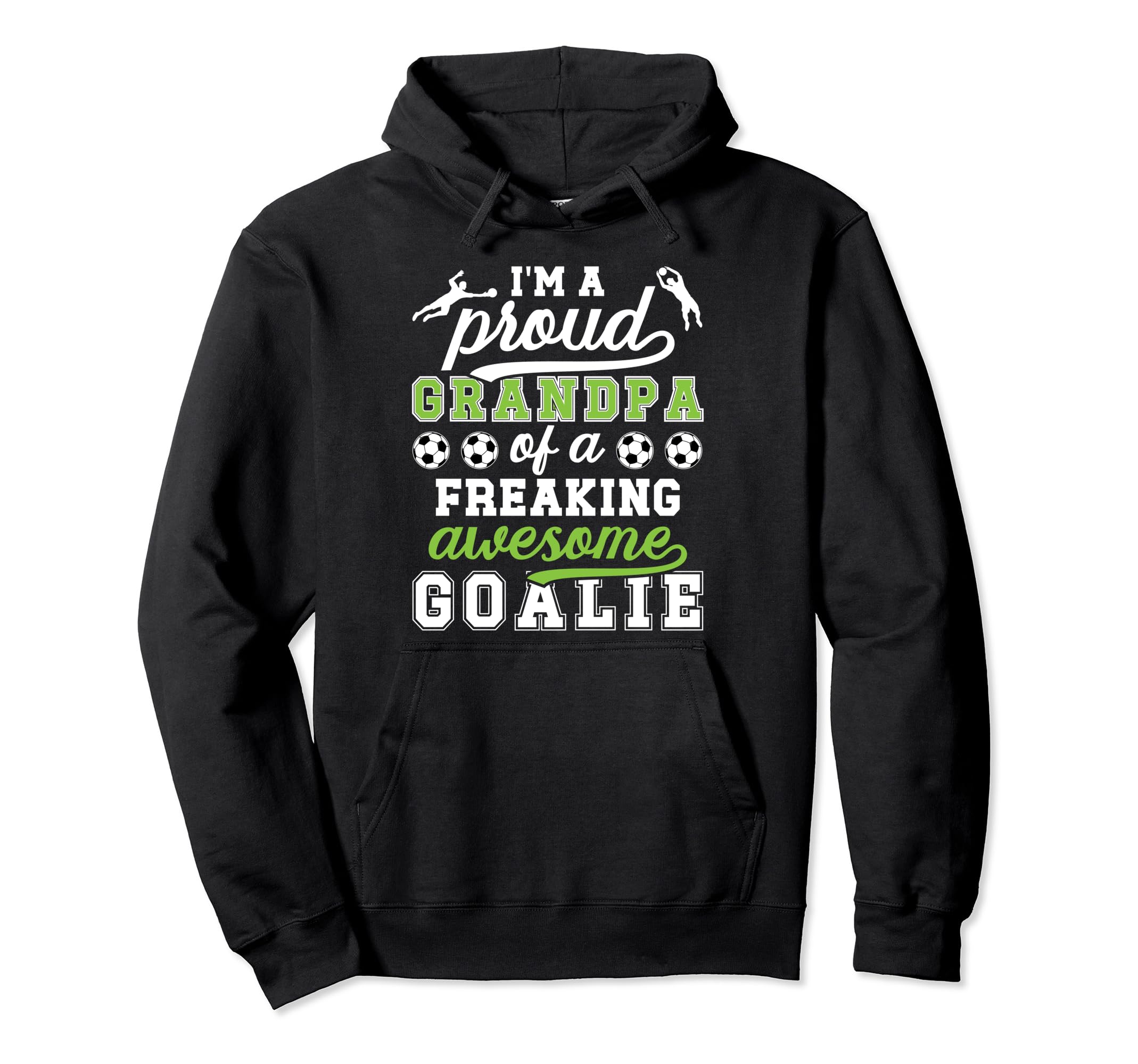 Proud Soccer Goalkeeper Grandpa Hoodie - Minimalist Print for Adults - T-Shirt, Sweatshirt, Hoodie