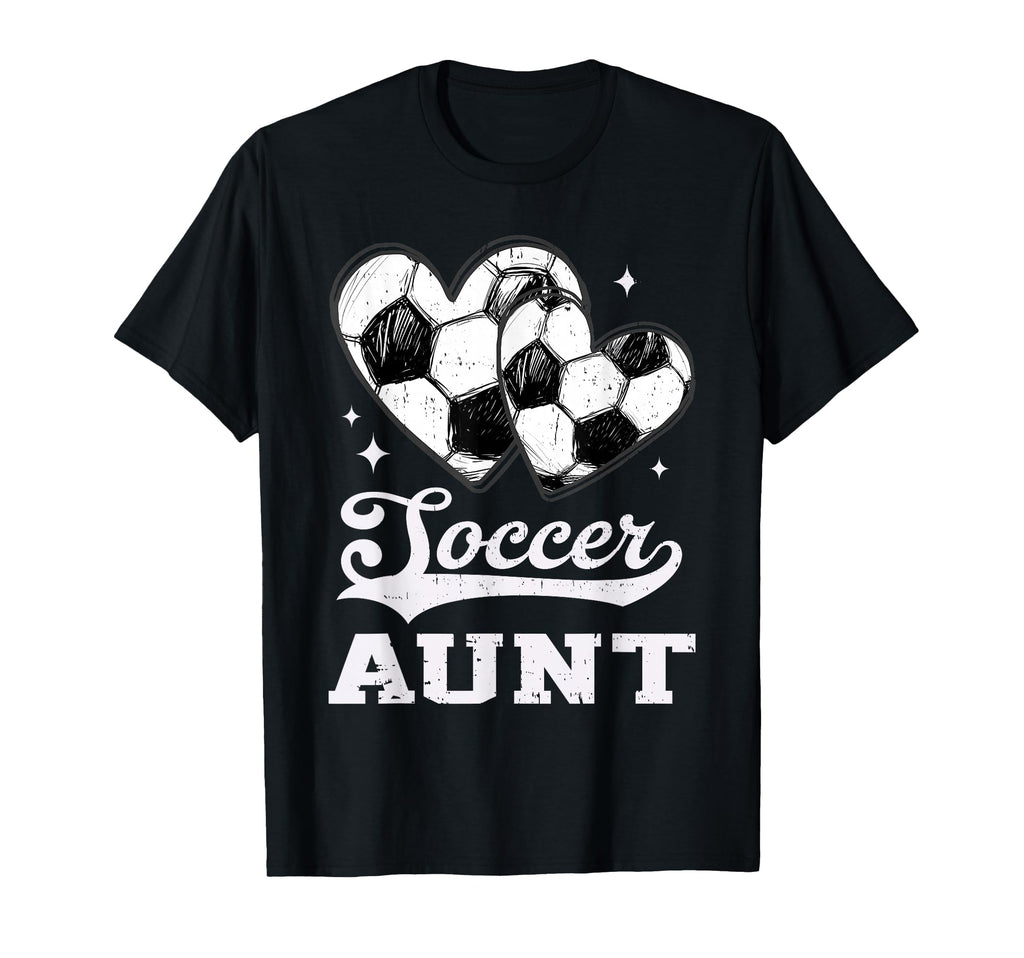 Soccer Heart Aunt Soccer Player T-Shirt - Fun Novelty Design for Adults - T-Shirt, Sweatshirt, Hoodie