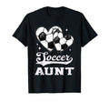 Soccer Heart Aunt Soccer Player T-Shirt - Fun Novelty Design for Adults - T-Shirt, Sweatshirt, Hoodie