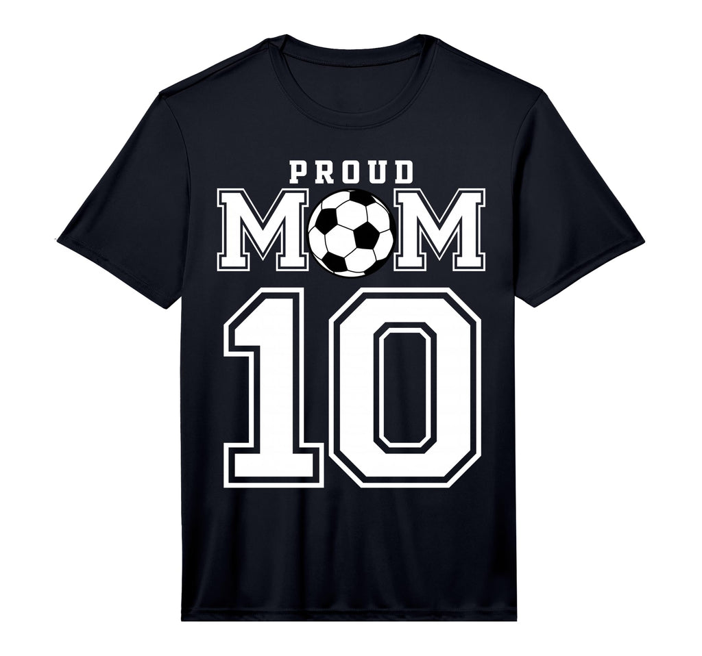 Number 10 Custom Proud Soccer Futbol T-Shirt - Unique Graphic for Adults - T-Shirt, Sweatshirt, Hoodie
