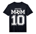 Number 10 Custom Proud Soccer Futbol T-Shirt - Unique Graphic for Adults - T-Shirt, Sweatshirt, Hoodie