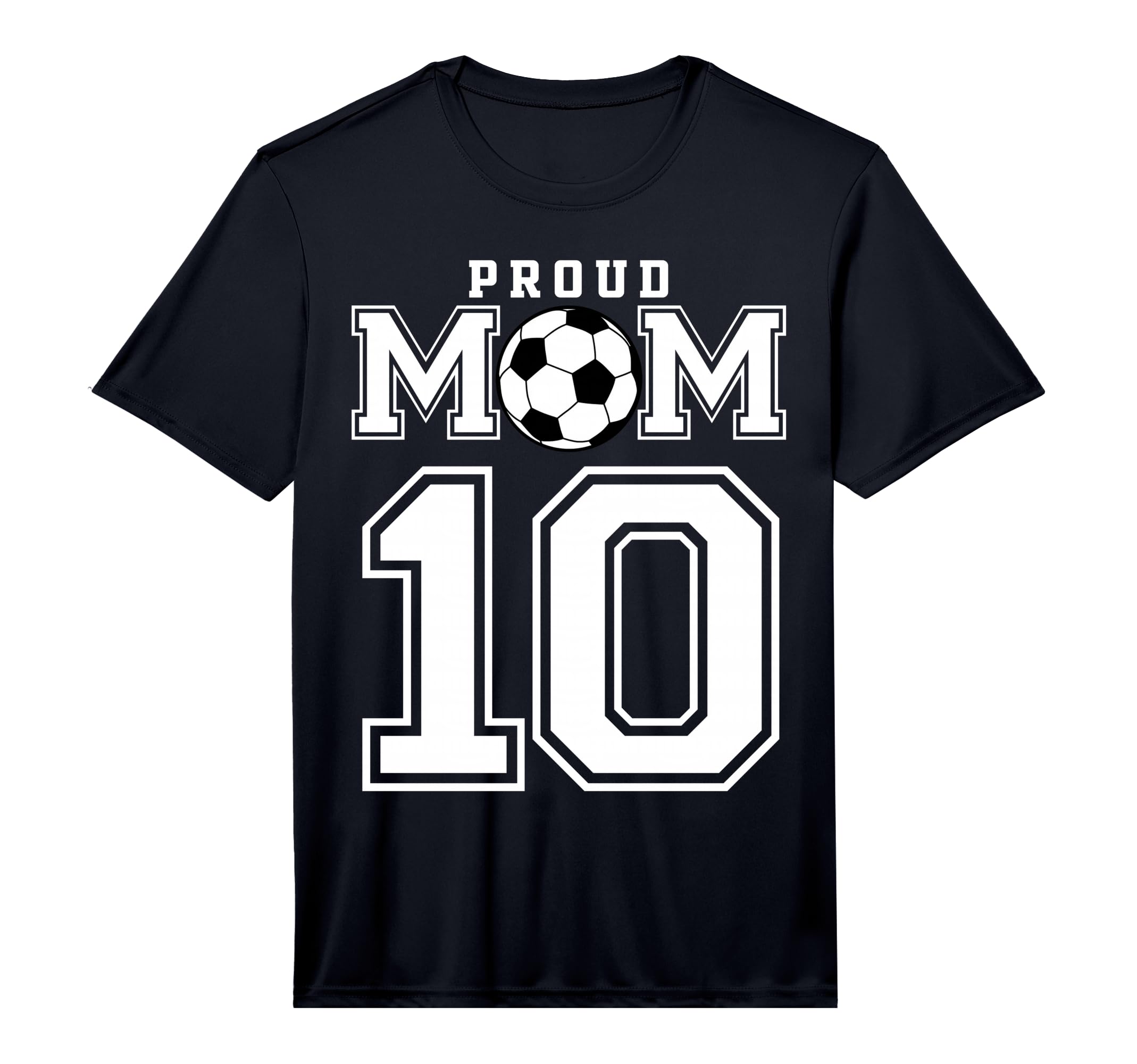 Number 10 Custom Proud Soccer Futbol T-Shirt - Unique Graphic for Adults - T-Shirt, Sweatshirt, Hoodie
