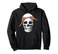 Hiphop Skull Orange Do Rag Bandana Old Hoodie - Novelty Apparel for Adults - T-Shirt, Sweatshirt, Hoodie