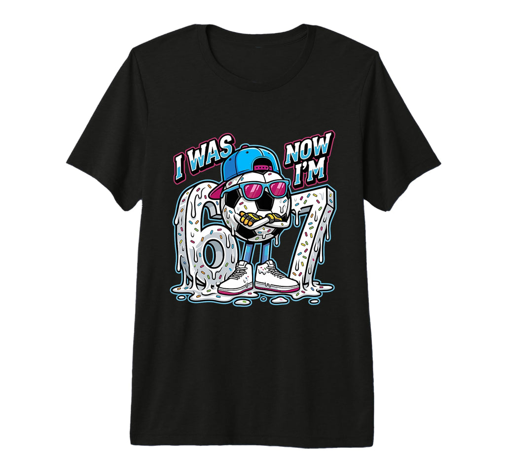 I Was 6 Now Im 7 Birthday Soccer Ball T-Shirt - Graphic Print Unisex - T-Shirt, Sweatshirt, Hoodie